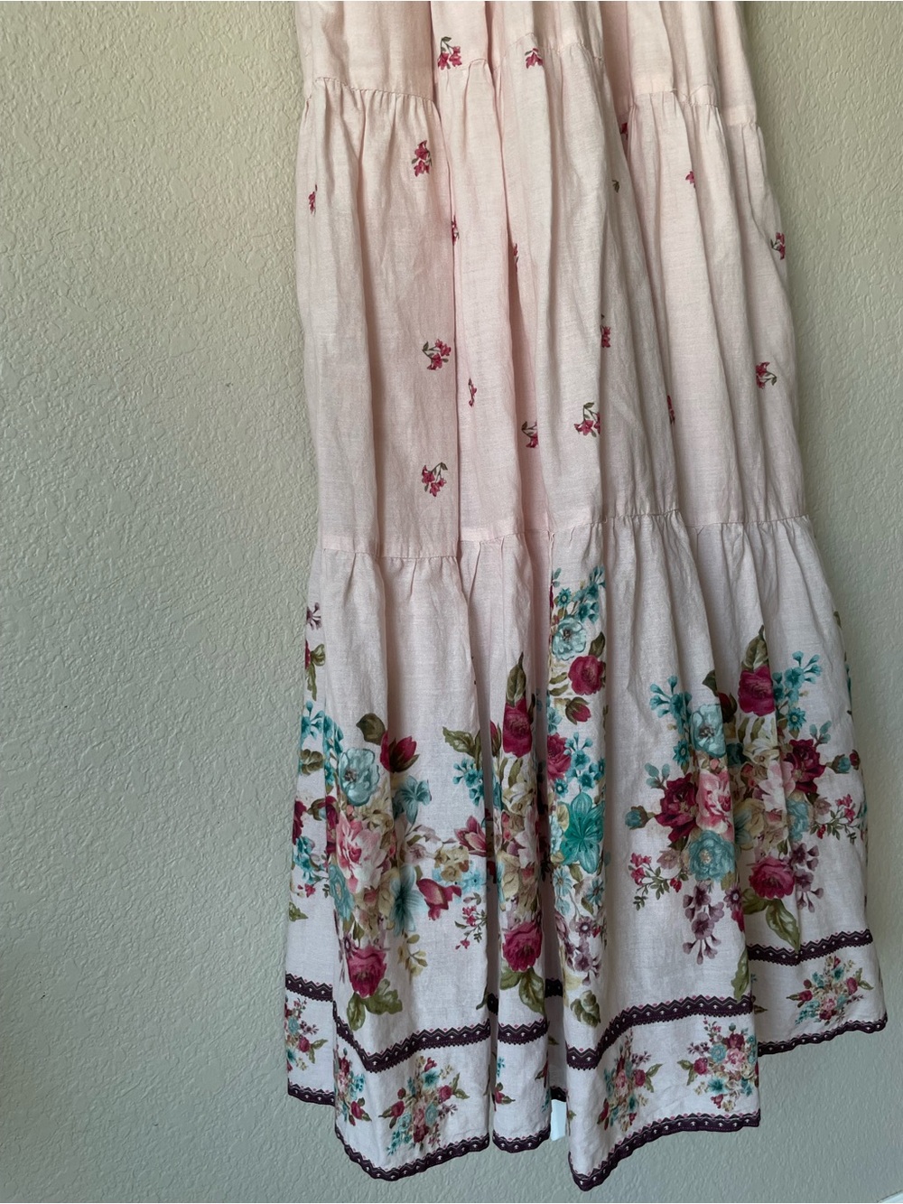 Anthropologie Somerset Puff-Sleeve Maxi Dress Petite M Cotton - Picture 8 of 9